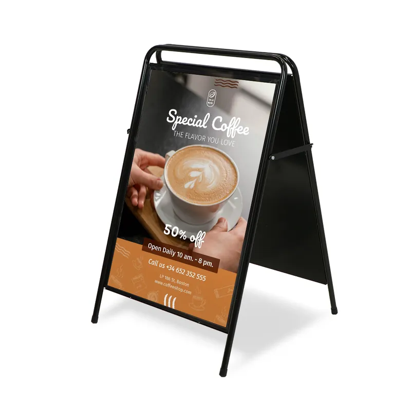 Lage Prijs A-Board Elegant Staal 70x100