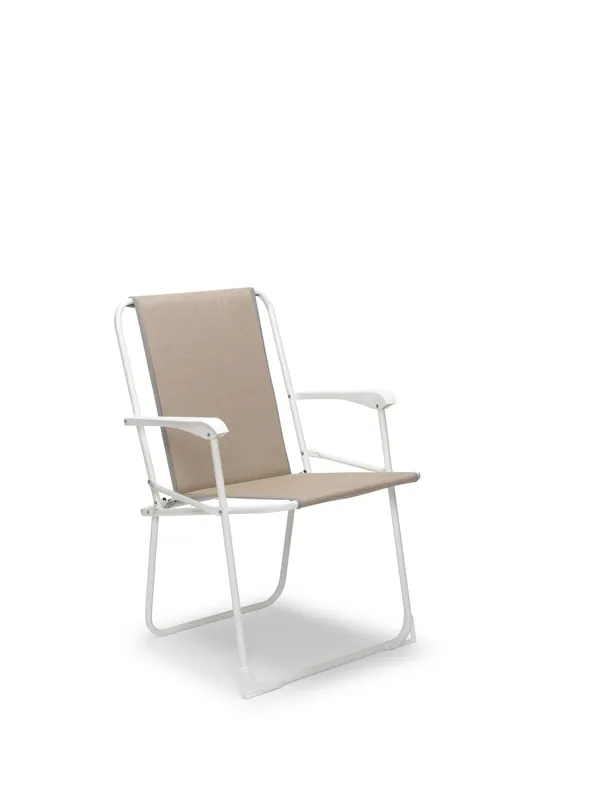 Chiemsee Klapstoel camping Wit - Beige Superprijs