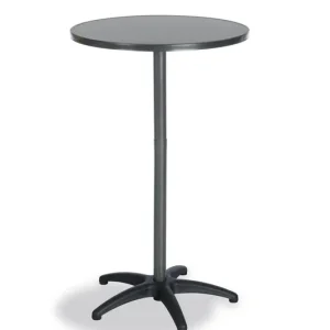 Flitsaanbieding Duo In hoogte verstelbare tuintafel/statafel rond ø70cm Antraciet