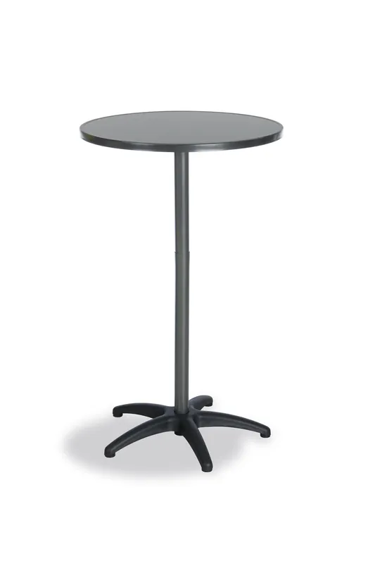 Flitsaanbieding Duo In hoogte verstelbare tuintafel/statafel rond ø70cm Antraciet