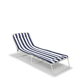 Chiemsee Ligbed camping Wit - Blauw Gereduceerde Prijs