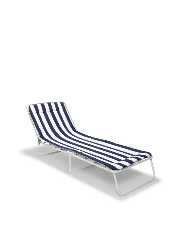 Chiemsee Ligbed camping Wit - Blauw Gereduceerde Prijs