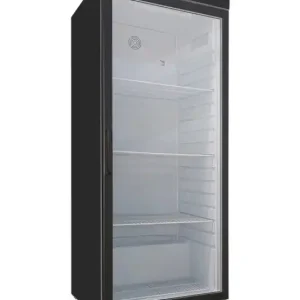 Gastro-Inox zwart stalen koeling 600 liter met glasdeur, statisch gekoeld met ventilator Uitverkoop