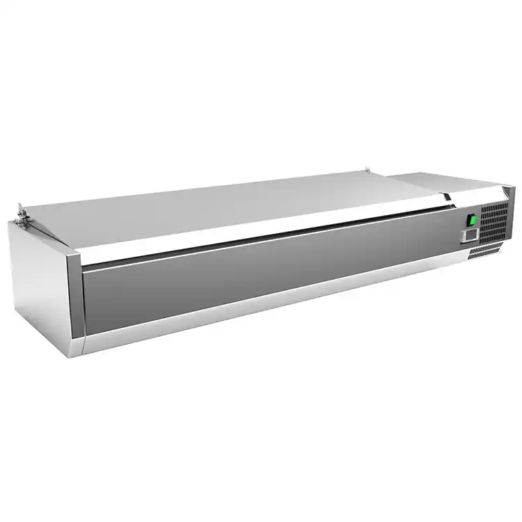 Exclusieve Aanbieding Gastro-Inox RVS opzetkoeling 5x GN 1/3 + 1x GN 1/2 met deksel