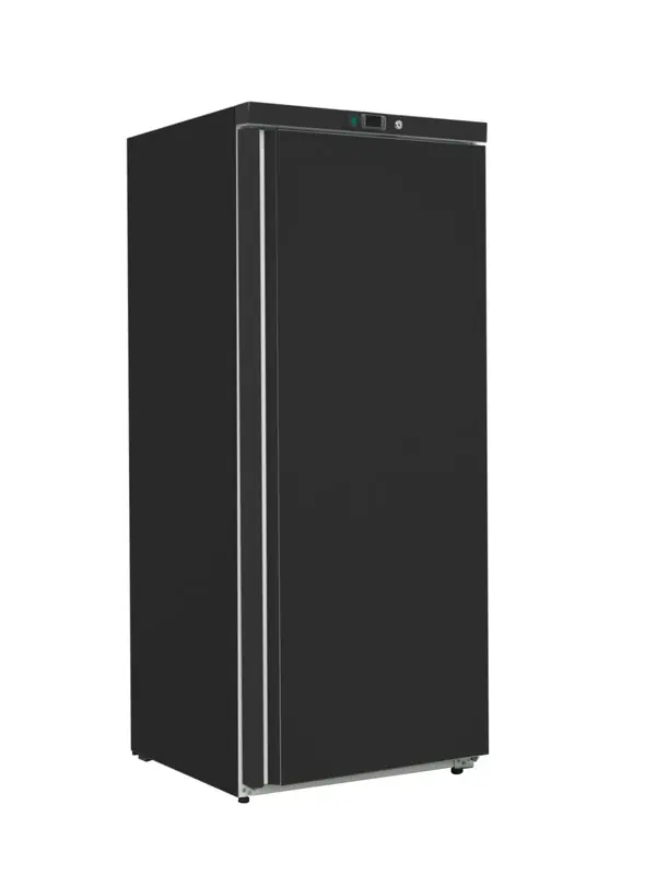 Direct Beschikbaar Gastro-Inox zwart stalen vriezer 400 liter, statisch gekoeld