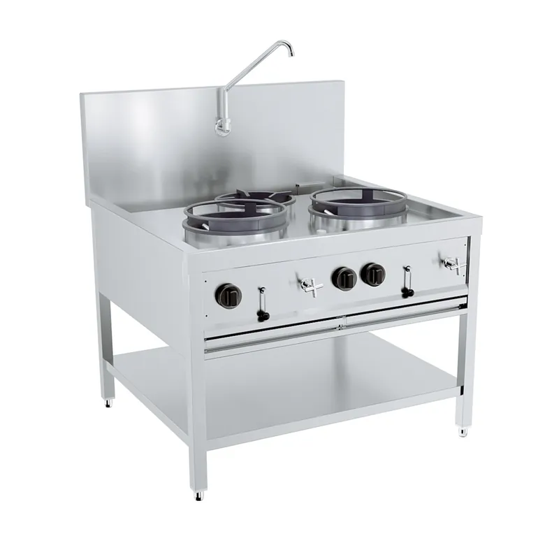 Express Levering Gas Woktafel 2X17Kw + 1X9Kw