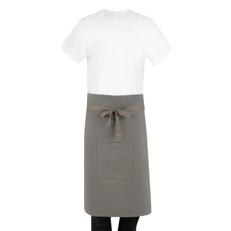 Khaki Southside Cotton Canvas Bistro Schort Korting