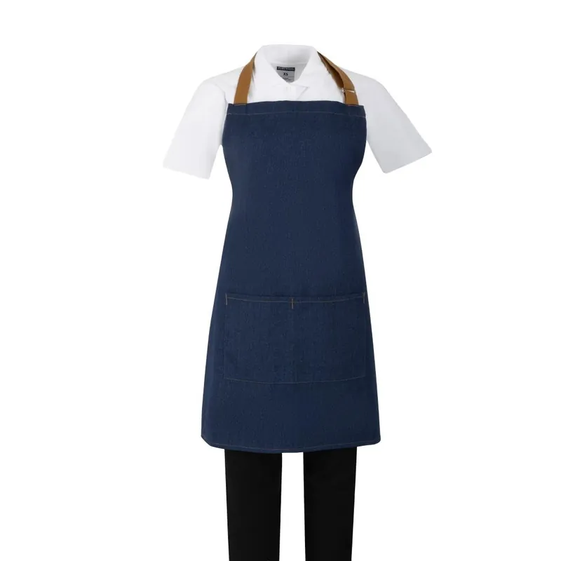 Southside Denim Blauw Short Met Bruine Bandjes Populair