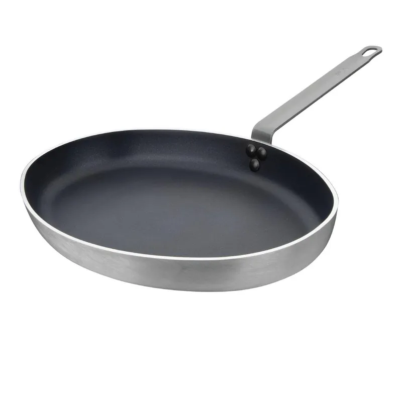 Koop Vandaag Vogue Aluminium Antiaanbak Teflon Platinum Plus Ovale Koekenpan 40cm