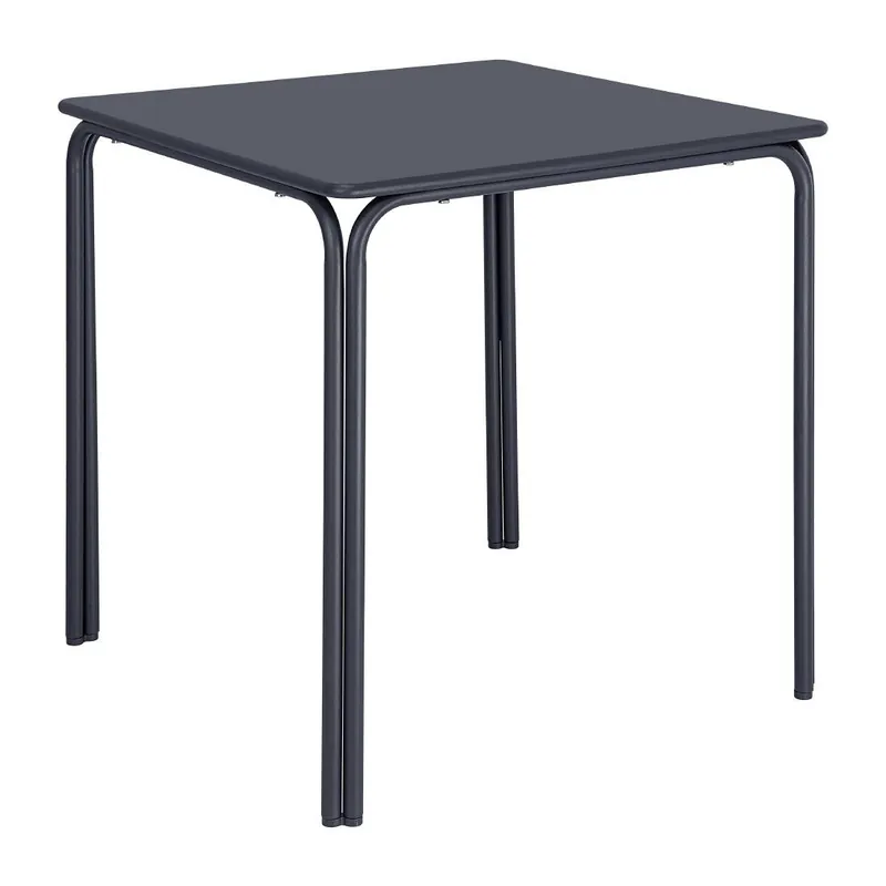 Bolero Adeline Stalen Vierkante Tafel 700mm Leisteen Blauw Uitverkoop