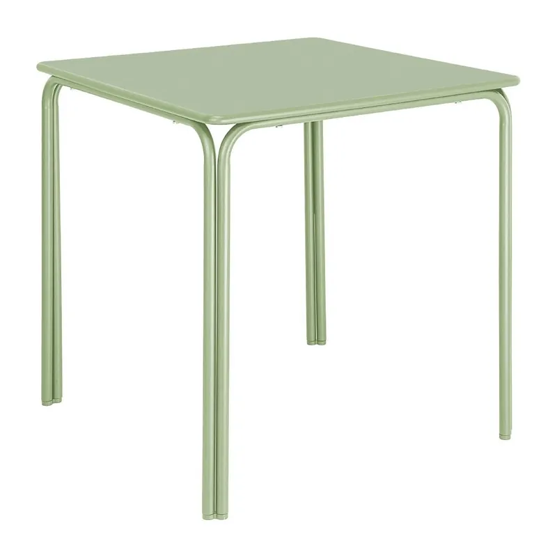 Weekendaanbieding Bolero Adeline Stalen Vierkante Tafel 700mm Lichtgroen