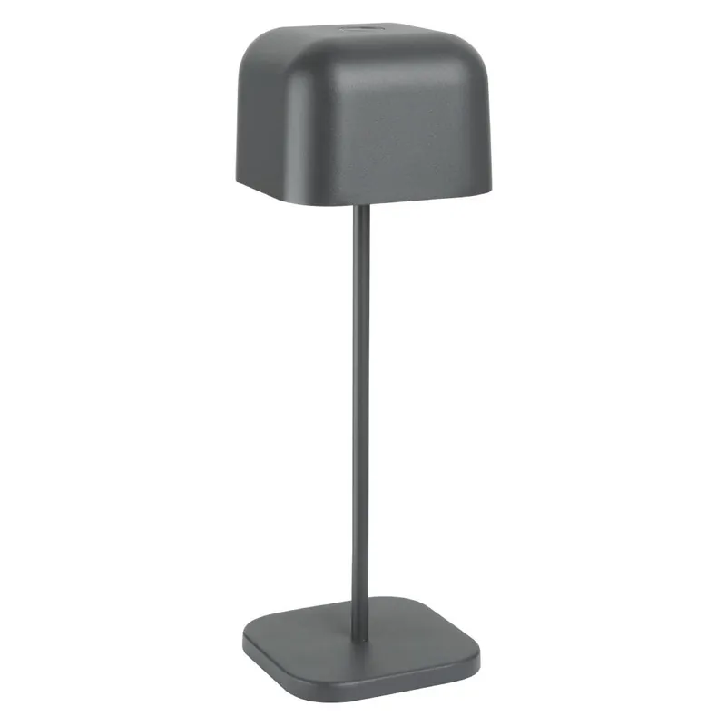 Olympia Lucca Tafellamp Vierkante Koepel Grijs 300mm Premium