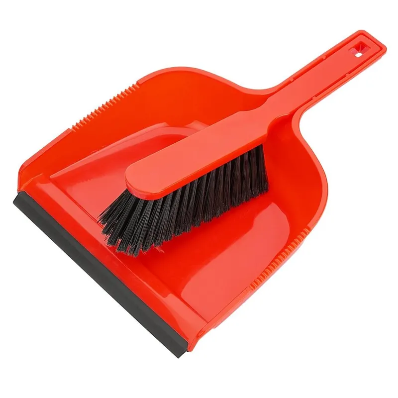 Premium Jantex Stoffer & Blik Set - Rood