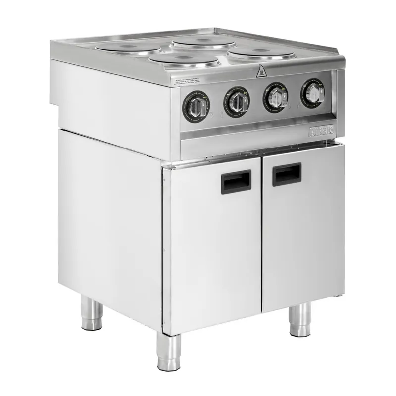 Direct Verzonden Buffalo 600 Serie Vrijstaand 4 Plaats Elektrische Kookplaat 7kW