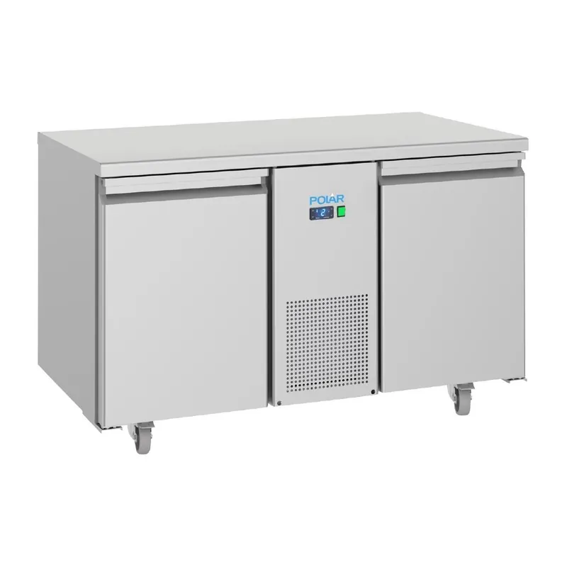 Polar U-Series Energiezuinige 2-Deurs Werkbank Koelkast 281Ltr Dagaanbieding
