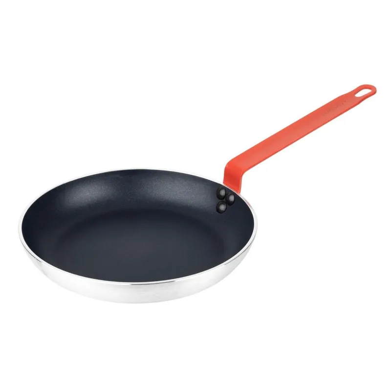 Hygiplas Aluminium Anti-aanbak Teflon Platinum Plus Koekenpan met Rode Handgreep 28cm Seizoensaanbieding