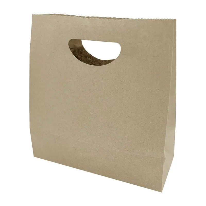 Snelle Levering Fiesta Recycleerbare D Cut Handgreep Bruine Papieren Tassen Medium (250 stuks)