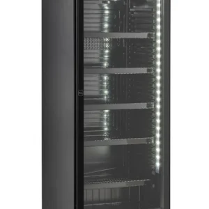 Uitverkoop Drankenkoelkast 1 Glasdeur Zwart Sve-450 Bl