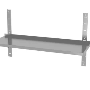 Verstelbare enkele wandplank met 2 beugels - 3 st. - 1200x300x(H)600mm Tijdelijk Beschikbaar