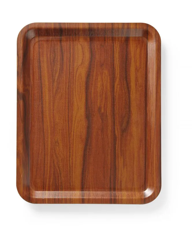 Dienblad - rechthoekig - antislip - gelamineerd - AmerBox - Mahonie - 460x360mm Dagaanbieding