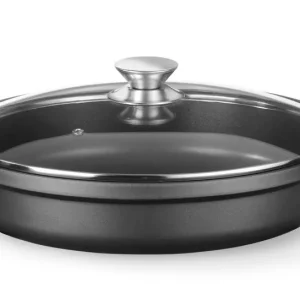 Braadpan met antiaanbaklaag - 4,3L - Zwart - 425x332x(H)70mm Laatste Kans