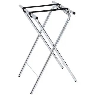 Weekendaanbieding Dienbladstandaard Chroom 82x52x41cm