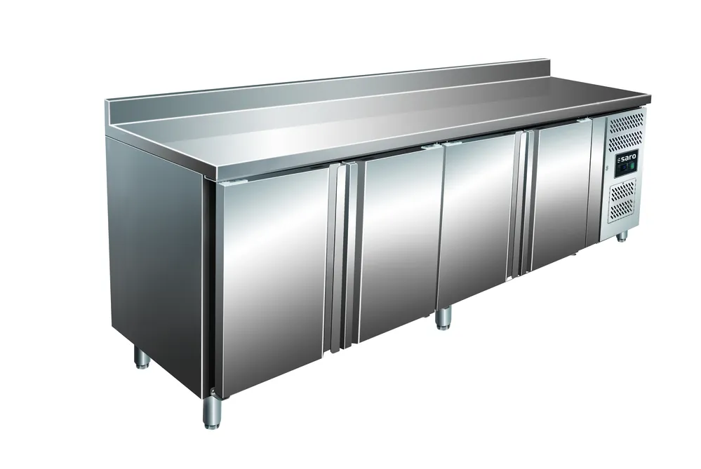 SARO koeltafel, 4 deuren + opstand, model SNACK 4200 TN Uitverkoop