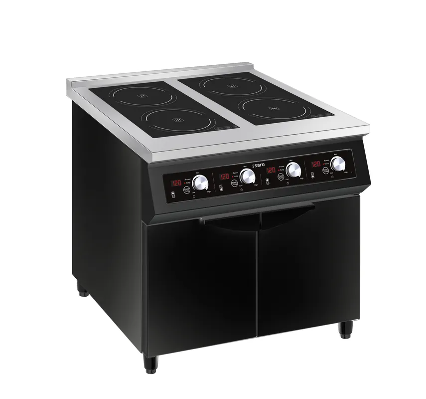 Laatste Versie SARO Inductiekookplaat met 4 platen Model NIKOS