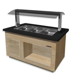 Laatste Kans SARO Saladebar model PREMIUM LINE- SB-K 130 OAK