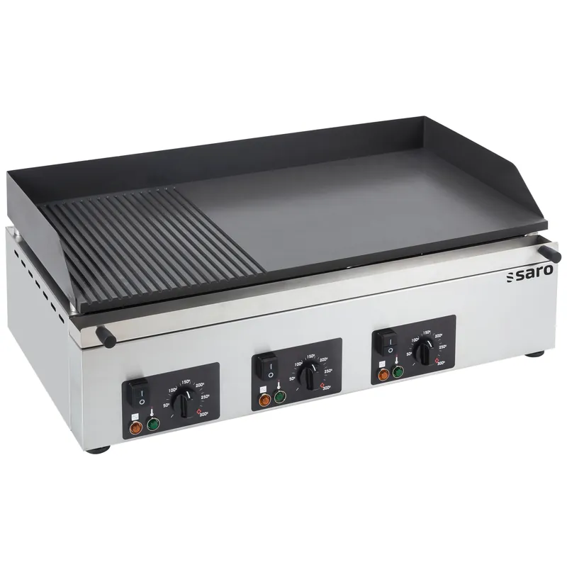 SARO Electrische grillplaat (gegroefd+glad) GPK 810 Speciale Aanbieding