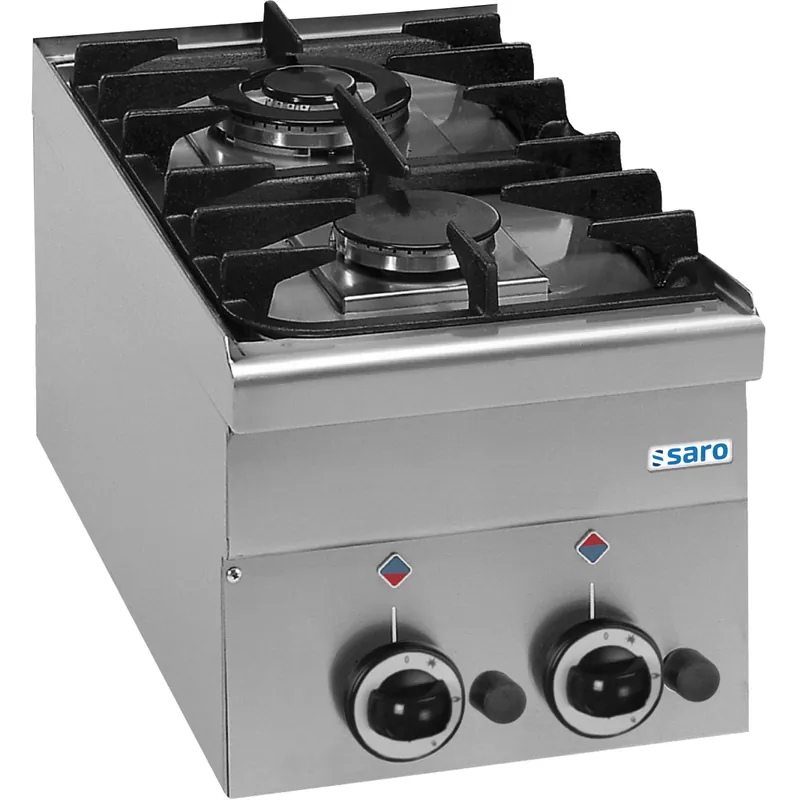 SARO Gasfornuis 2 Branders Tafel 600 Line G2S6 Aanbieding