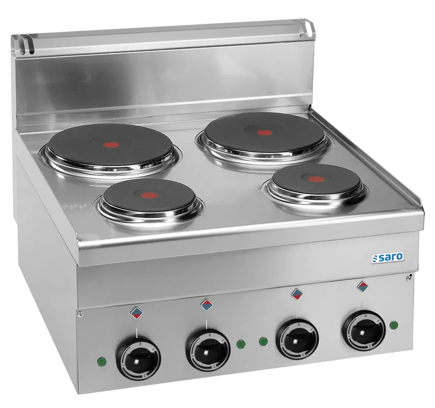 SARO Elektrisch fornuis 4 Velden,Tafelmodel 600Line,E46 Alleen Vandaag
