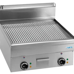 Lage Prijs SARO Elektrische Grillplaat Geribbeld, 600x600, EFT66R