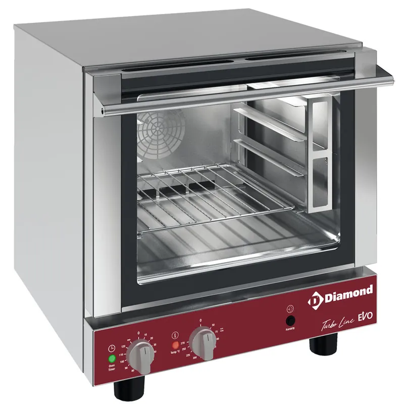 Nieuw Elektrische convectieoven, 4x GN 2/3 + manuele bevochtiger