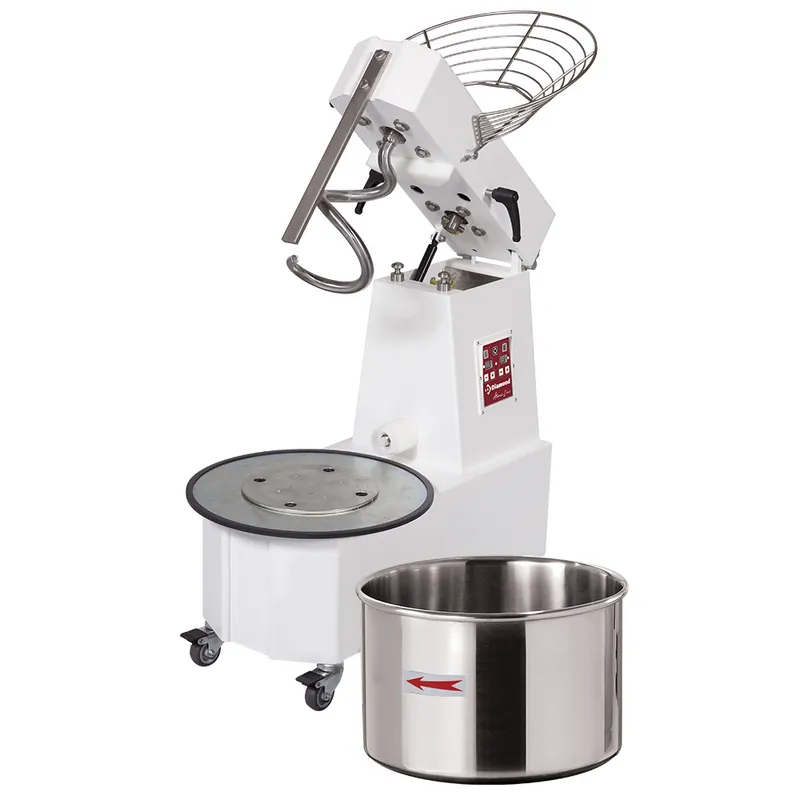 Favoriet Spiraalkneder 53 liters kantelbare kop, verwijderbare kuip, 2 snelheden, - Automatisch, digitaal, op wielen