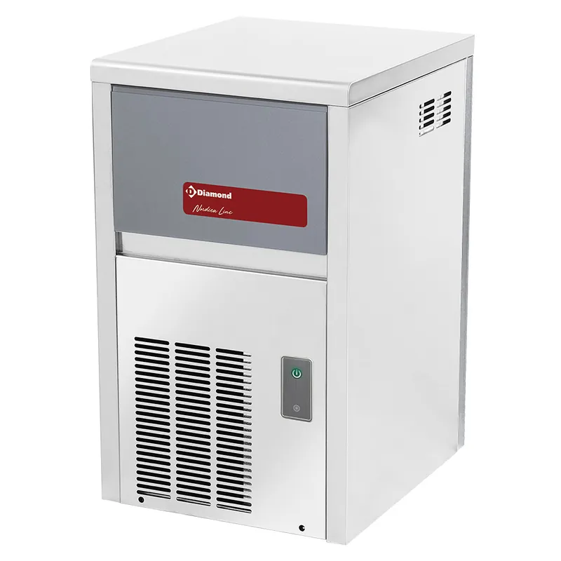 Volle ijsblokjesmachine 22 kg, met reserve - WATER Lage Prijs