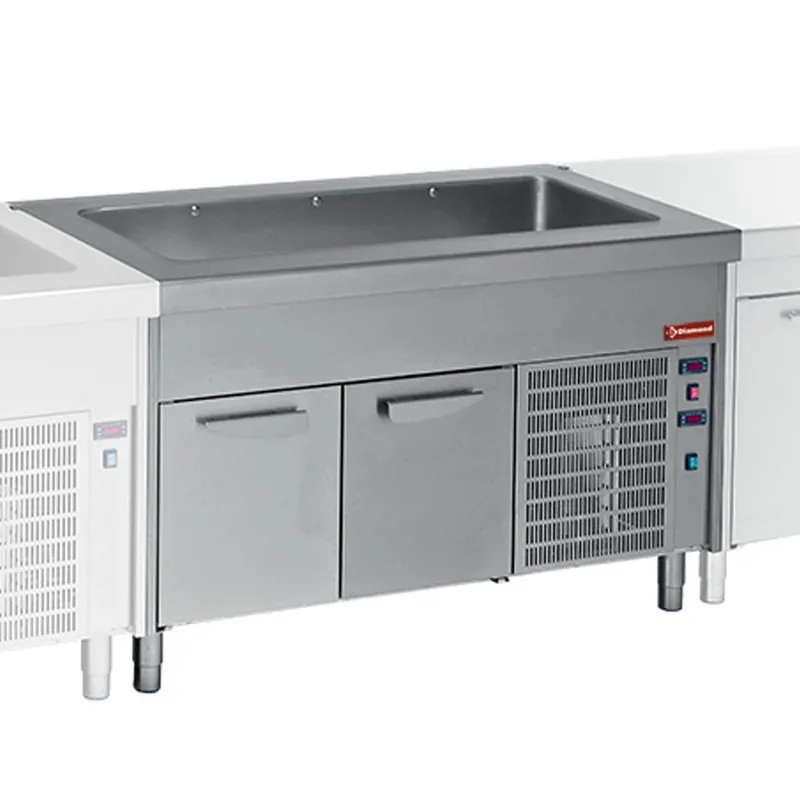 Element met gekoelde kuip op gekoelde kast 6x GN 1/1 Goedkoop
