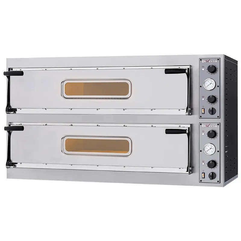 Merkproduct Elektrische oven 2x 3 pizza's diam. 350mm, 2 kamers