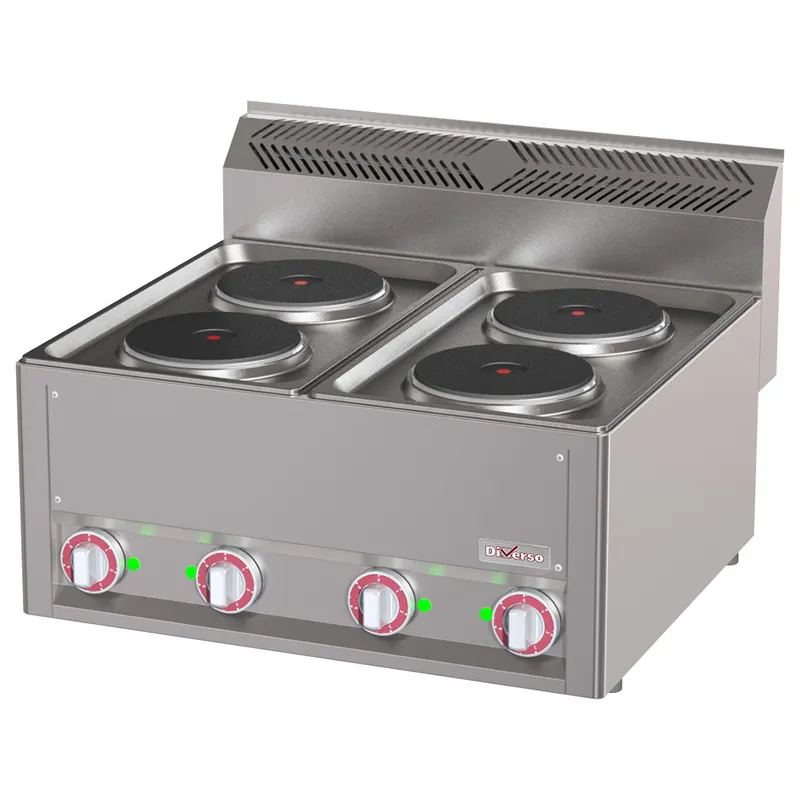 Elektrisch kookfornuis 4 platen, -Top- Direct Verzonden
