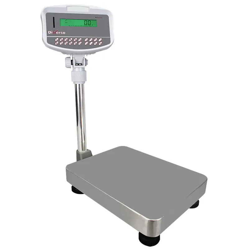 Roestvrij stalen elektronische weegschaal met kolom, 32Kg x 1g Exclusieve Aanbieding