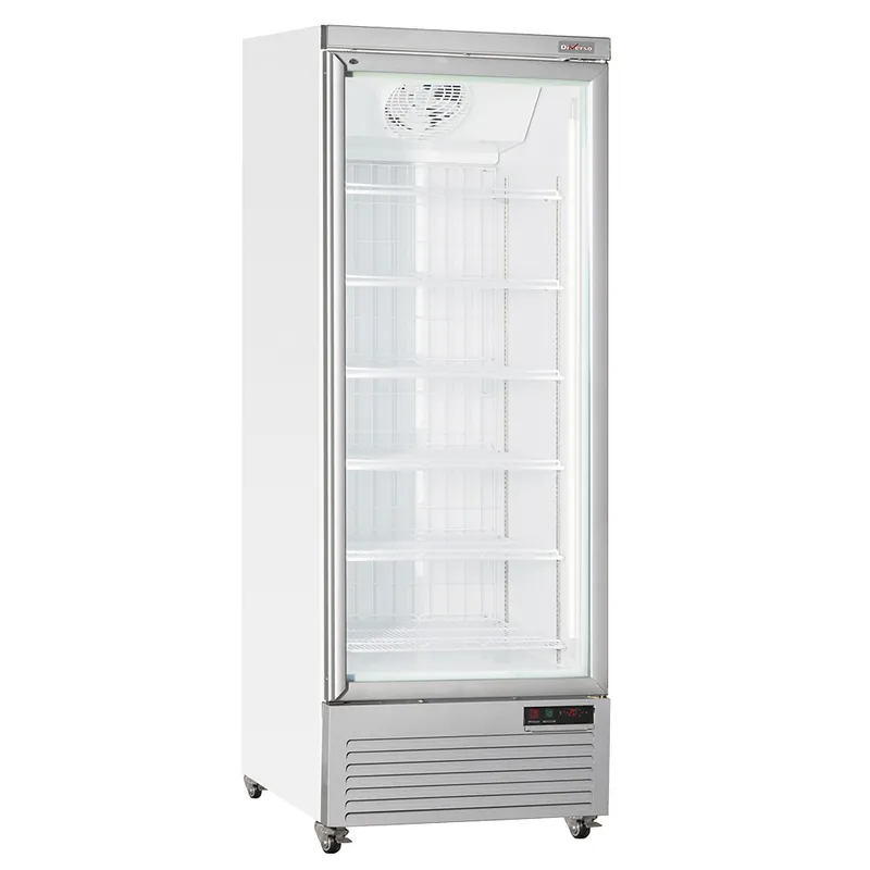 Verticale vrieskastvitrine, 560 liter - WIT Seizoensaanbieding