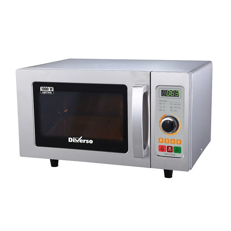 Nieuw Microgolfoven in RVS,1000 W. (25 Lt), mechanische