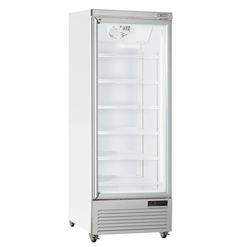 Snelle Levering Verticale koelkastvitrine, 1 deur, 615 liter - WIT