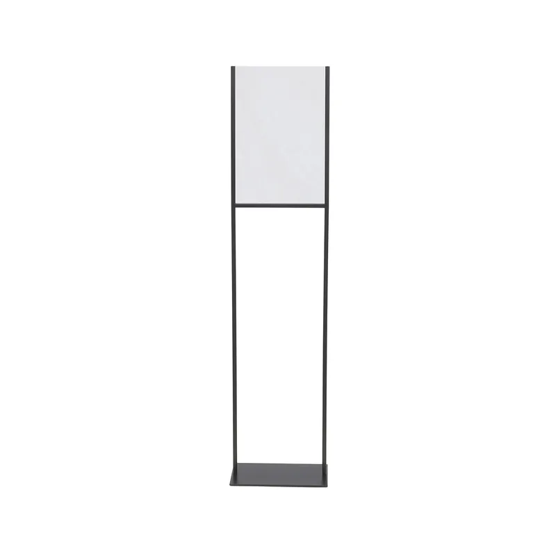 Korting Infostand Europel zwart metaal met acrylic bord A3