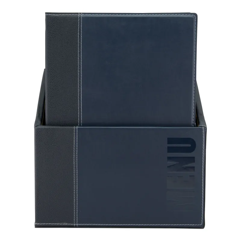 A4 Trendy Menubox In Blauw Dagaanbieding