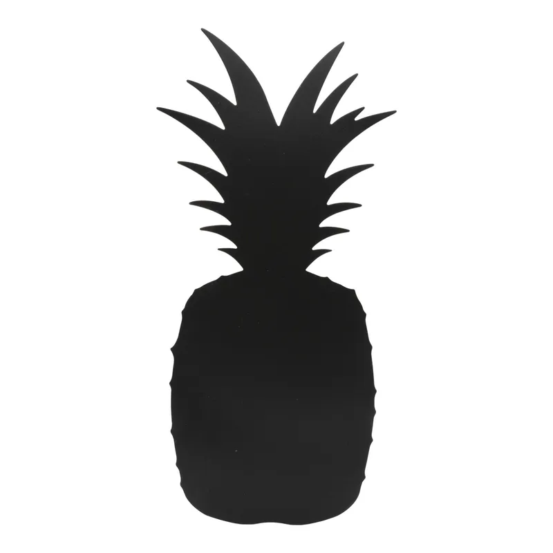 Silhouette Ananas Wandkrijtbord In Zwart 30x50 cm Favoriet