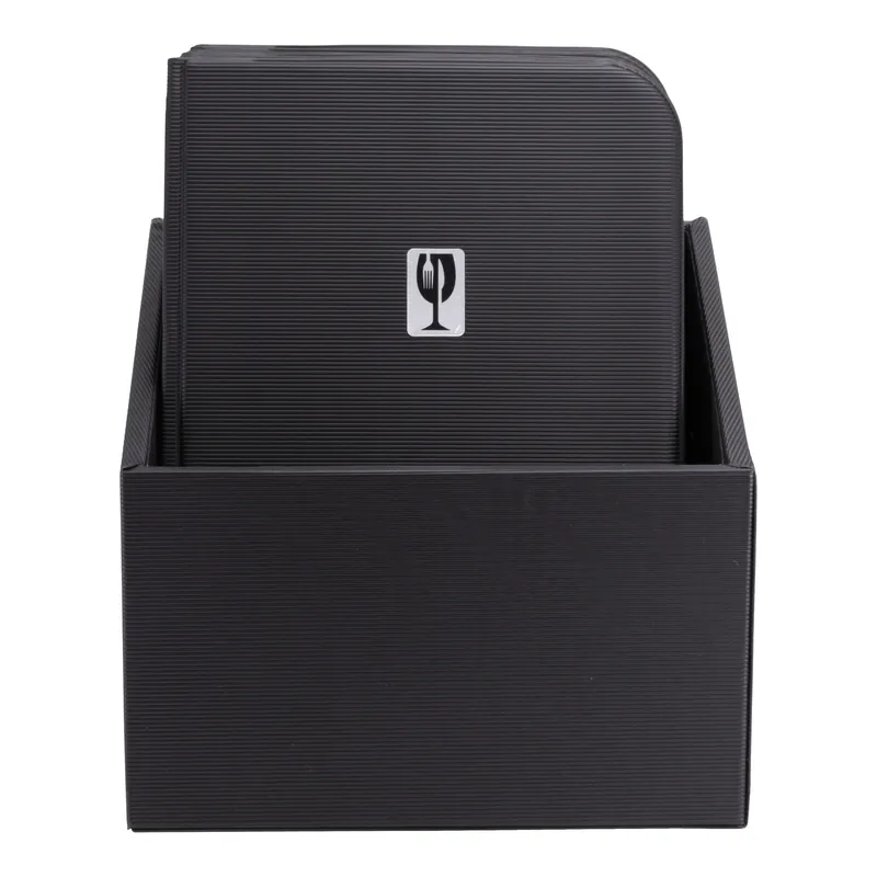 Lage Kosten A4 Essential Menubox in Zwart