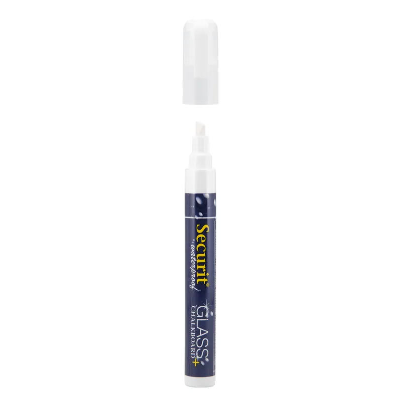 Hoge Kwaliteit Watervaste Krijtstift, Gebeitelde Punt In Wit 2-6 mm