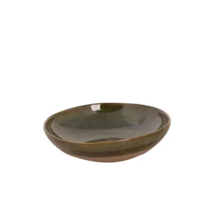 Bord diep Wisteria 22 cm Groen Beige Stoneware Goedkoop