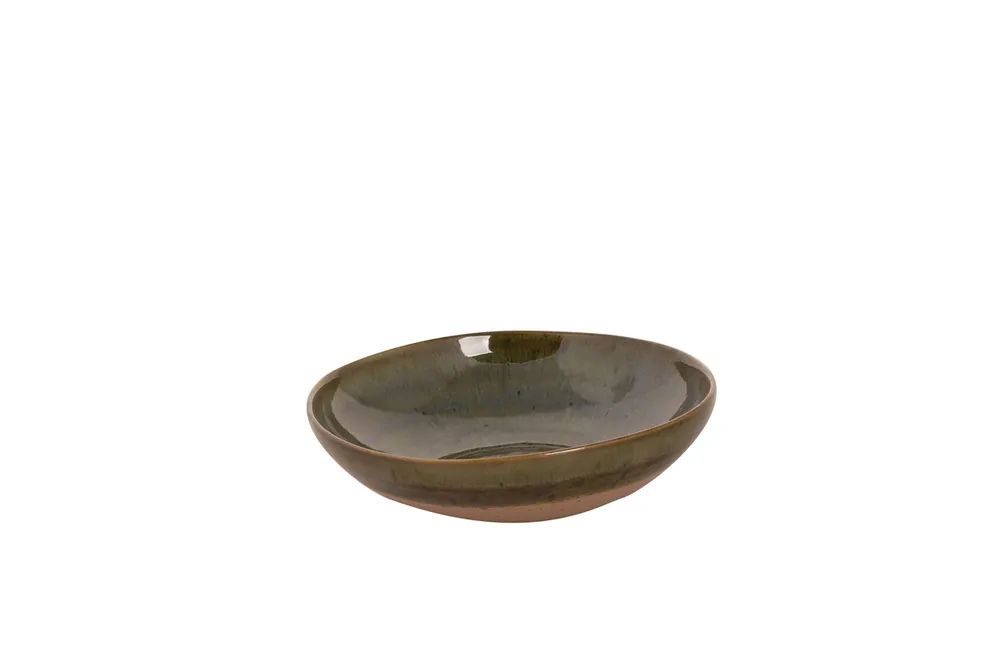 Bord diep Wisteria 22 cm Groen Beige Stoneware Goedkoop
